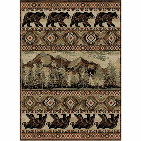 Sleep Ez 5 ft. 3 in. x 7 ft. 3 in. Sunset Gap Rectangle Area Rug - Multi Color SL3628285